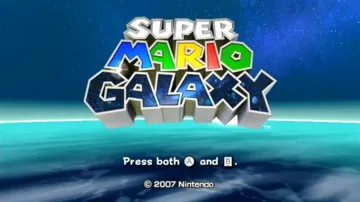 Super Mario Galaxy screen shot title